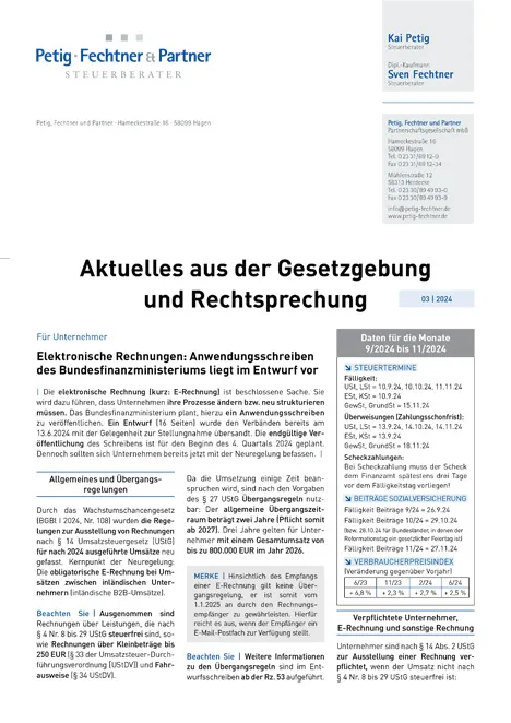 Quartals-Rundschreiben 03-2024